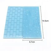 Placa Texturizadora Ladrillo y Corteza de Árbol x 2